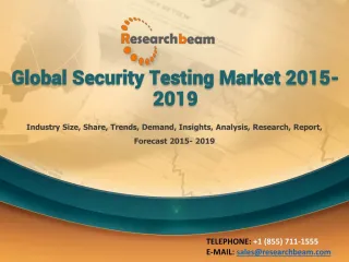 Global Security Testing Market 2015-2019 - slide 1