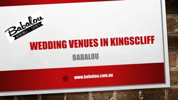 Wedding Venues In kingscliff