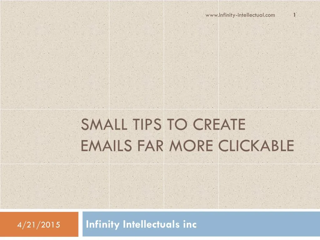 small tips to create emails far more clickable
