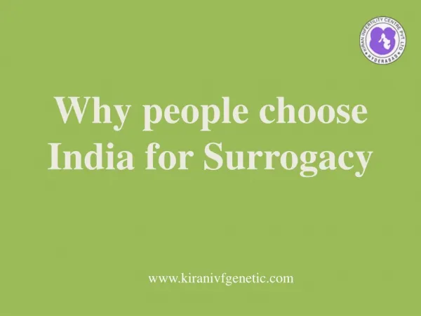 India for Surrogacy
