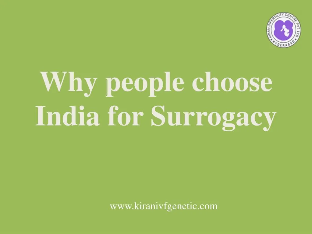 why people choose india for surrogacy