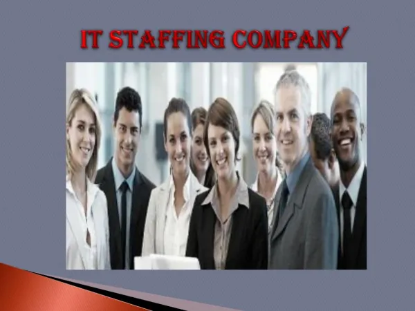 Best Online IT Staffing Campany To Provide Its Services