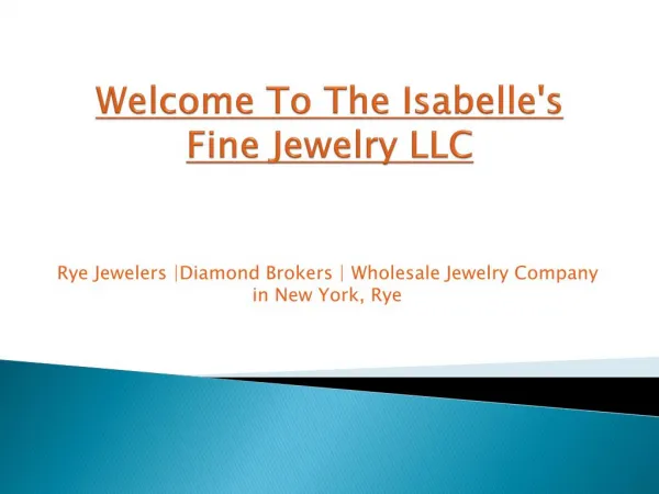 Diamond Jewelry New York