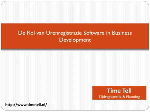 De Rol van Urenregistratie Software in Business Development