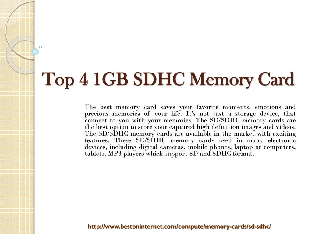 top 4 1gb sdhc memory card