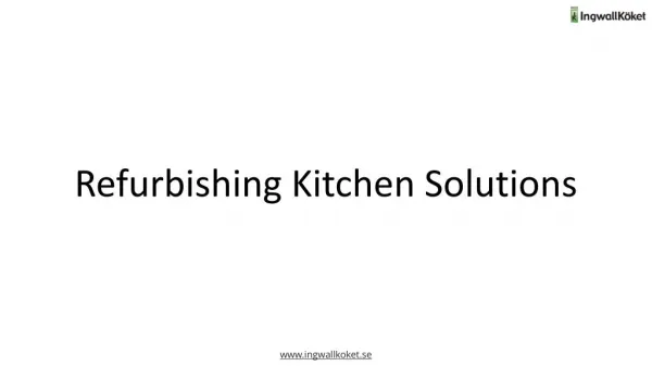 Solutions for Kitchen Renovation