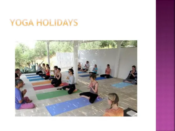 yoga holidays