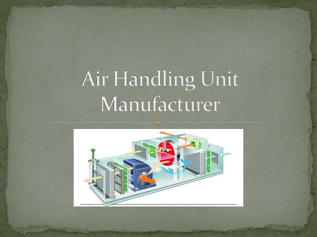 air handling unit manufacturer
