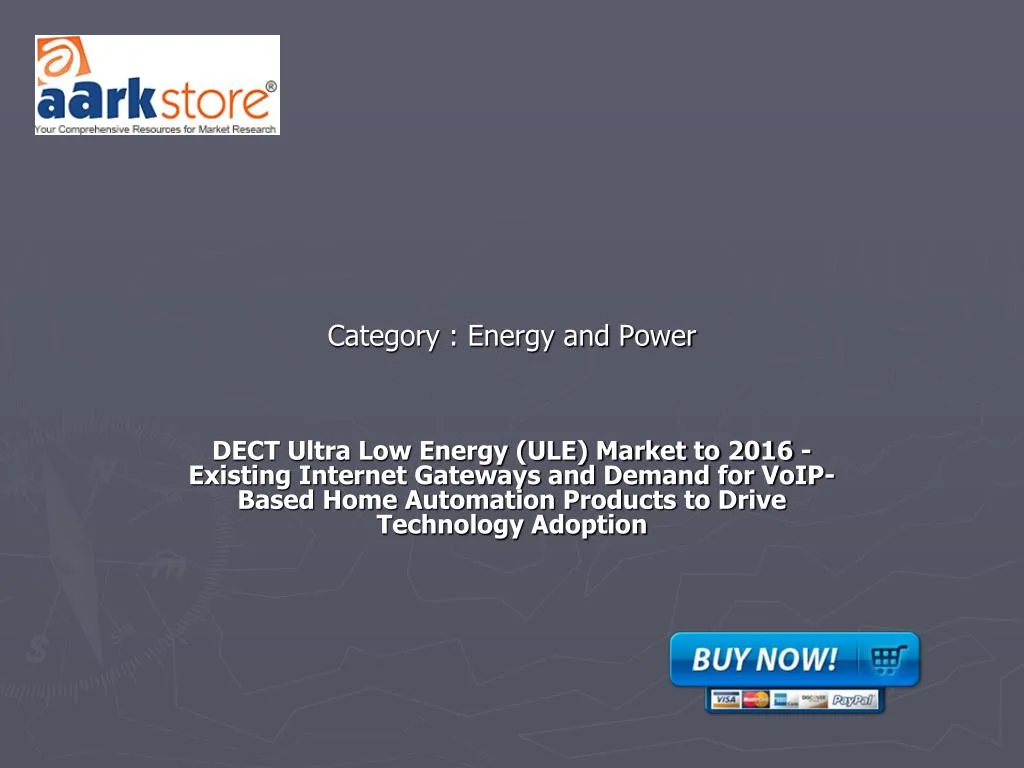 category energy and power
