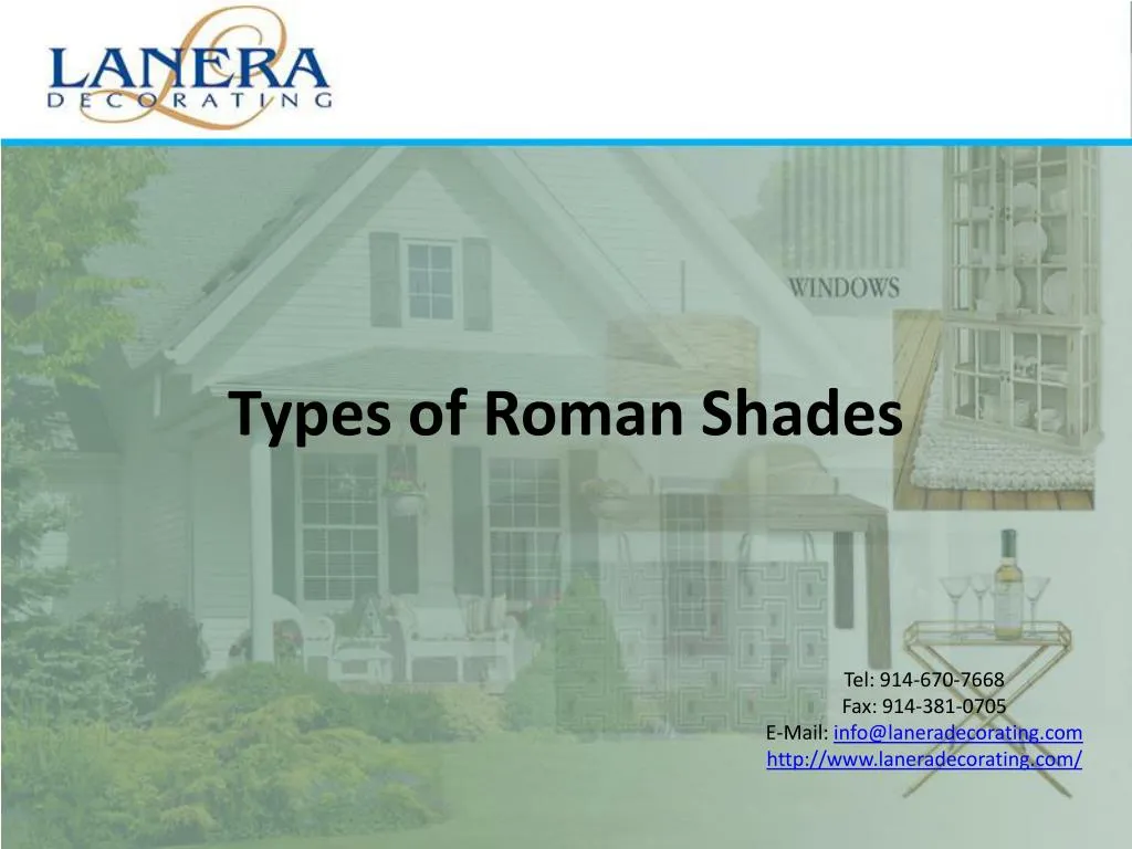 types of roman shades