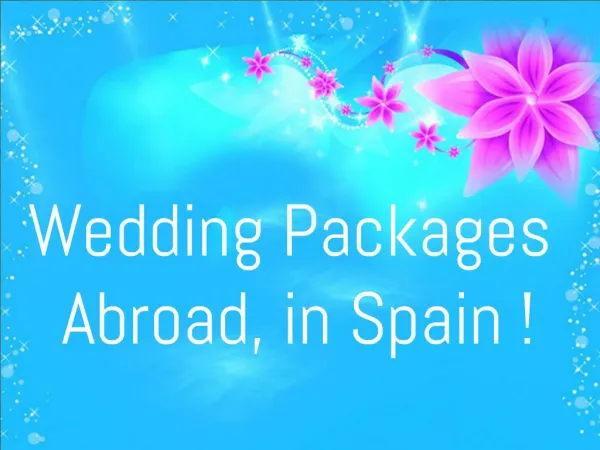 Weddings Abroad Packages| Cheap Wedding Abroad