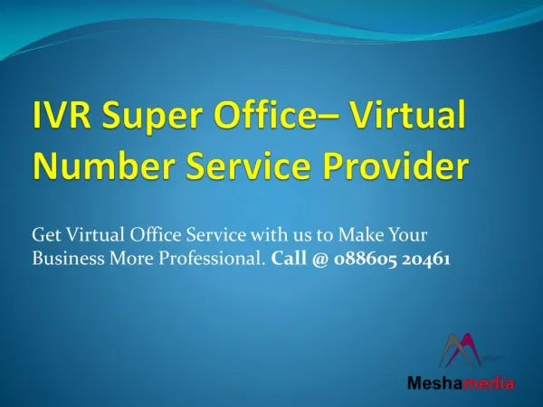 Mesha Media – Virtual Number Service Provider in Delhi NCR