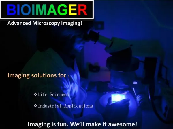 Bioimager - Digital Optical Microscopes