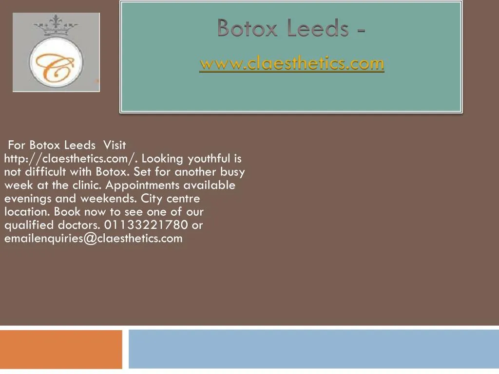 botox leeds www claesthetics com