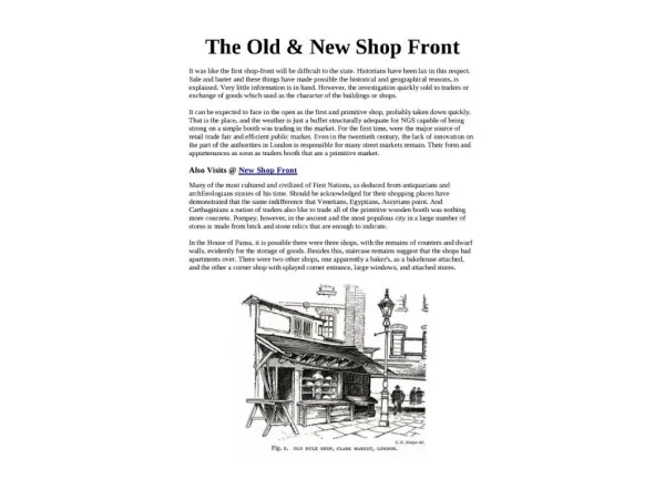 The Old & New Shop Front