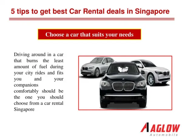 5 tips to get best Car Rental deals in Singapore