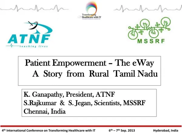Patient Empowerment - The e Way, A Story from Rural Tamilnad