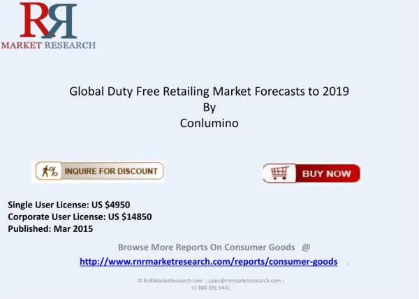 Global Duty Free Retailing Market Overview 2015