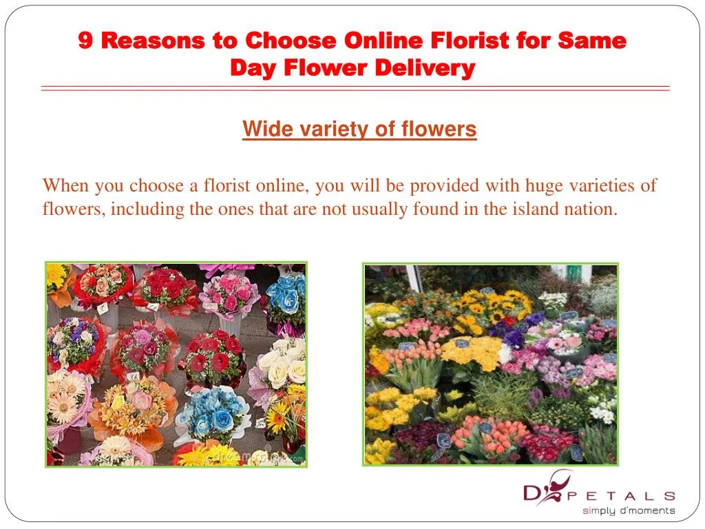 9 reasons to choose online florist for same day flower delivery