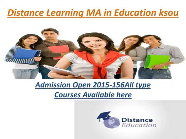 Distance Learning Courses MA in Education ksou
