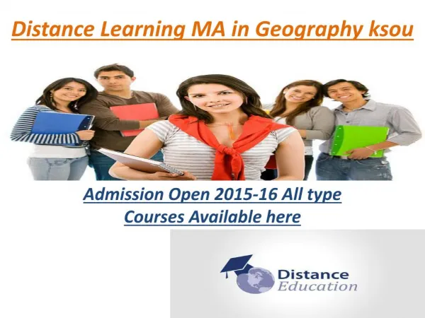 Distance Learning Courses MA in Geography In Noida
