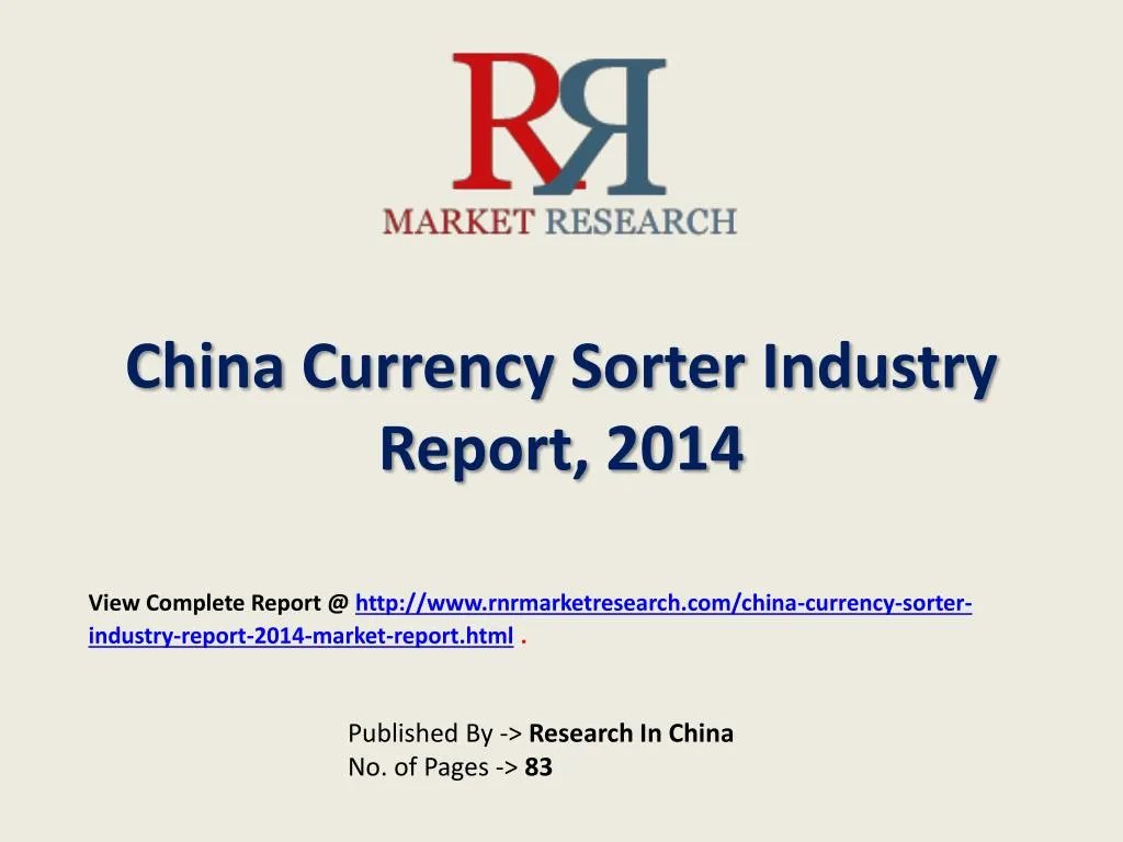 china currency sorter industry report 2014