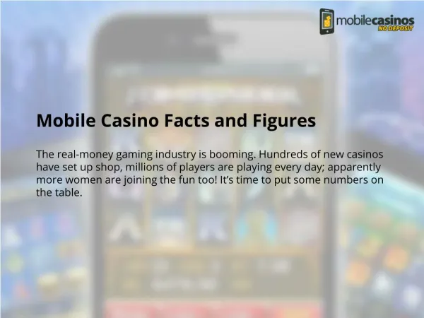 Mobile Casino Facts and Figures