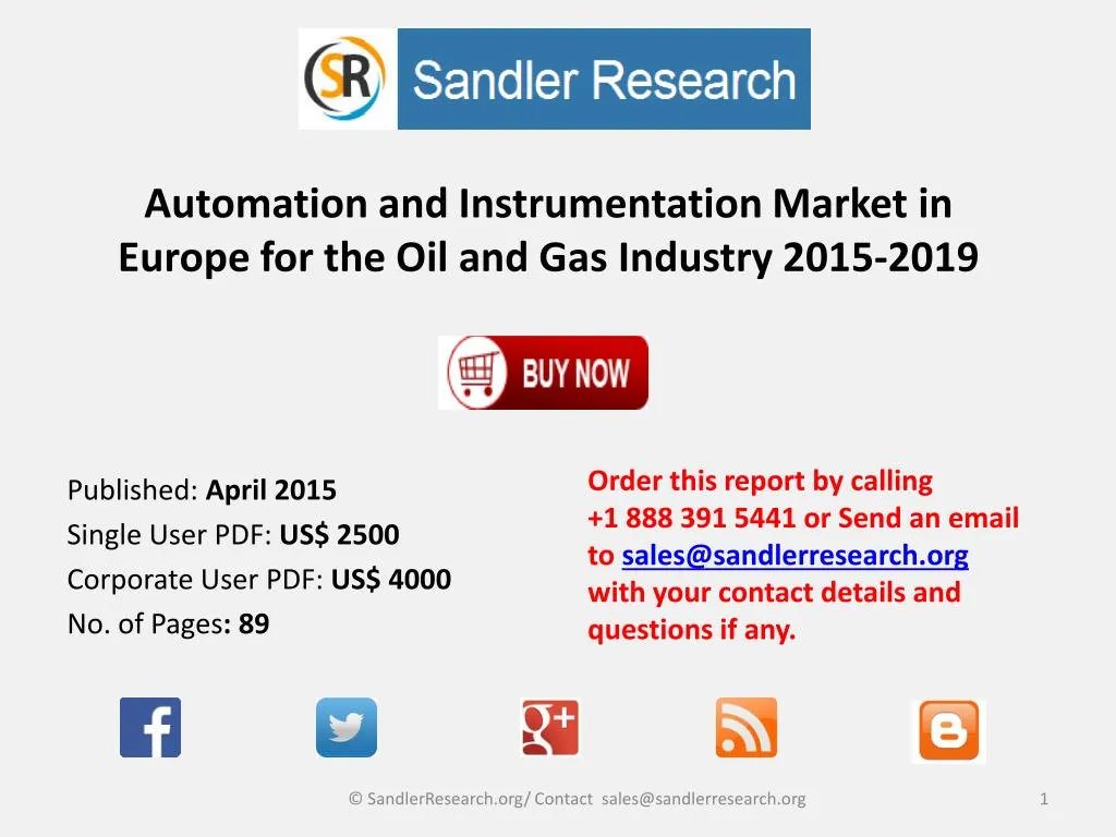 automation and instrumentation market in europe for the oil and gas industry 2015 2019