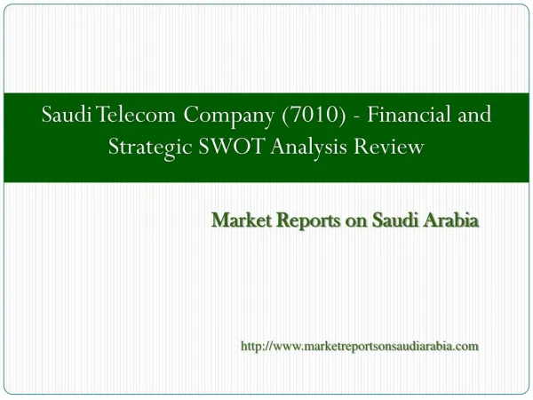 market reports on saudi arabia