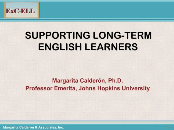 SUPPORTING LONG-TERM ENGLISH LEARNERS