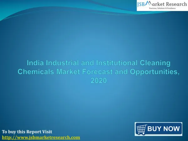 India Industrial and Institutional Cleaning Chemicals Market