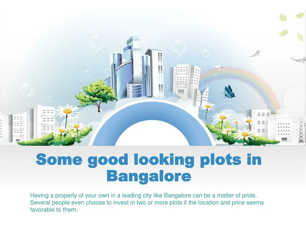 some good looking plots in bangalore
