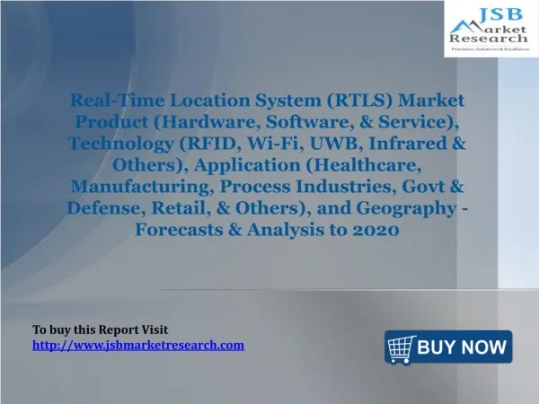 JSB Market Research: Real-Time Location System (RTLS) Market