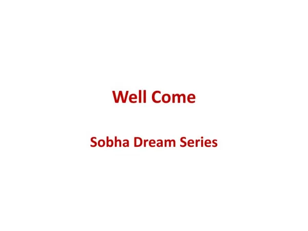 Sobha Dream Series