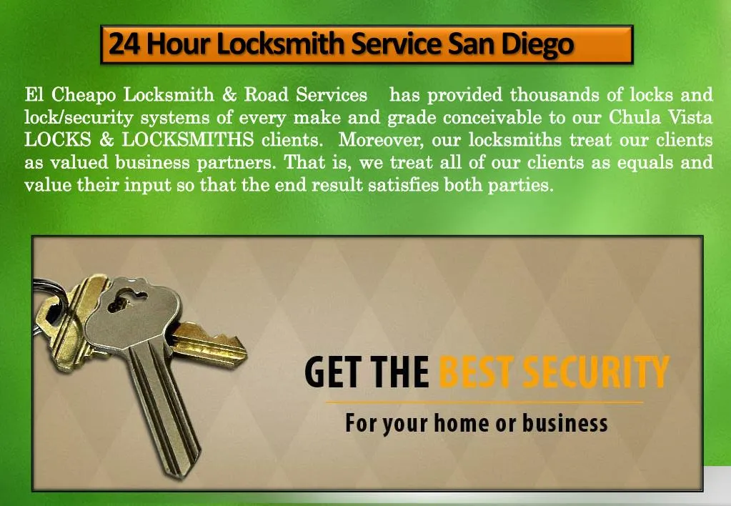 24 hour locksmith service san diego