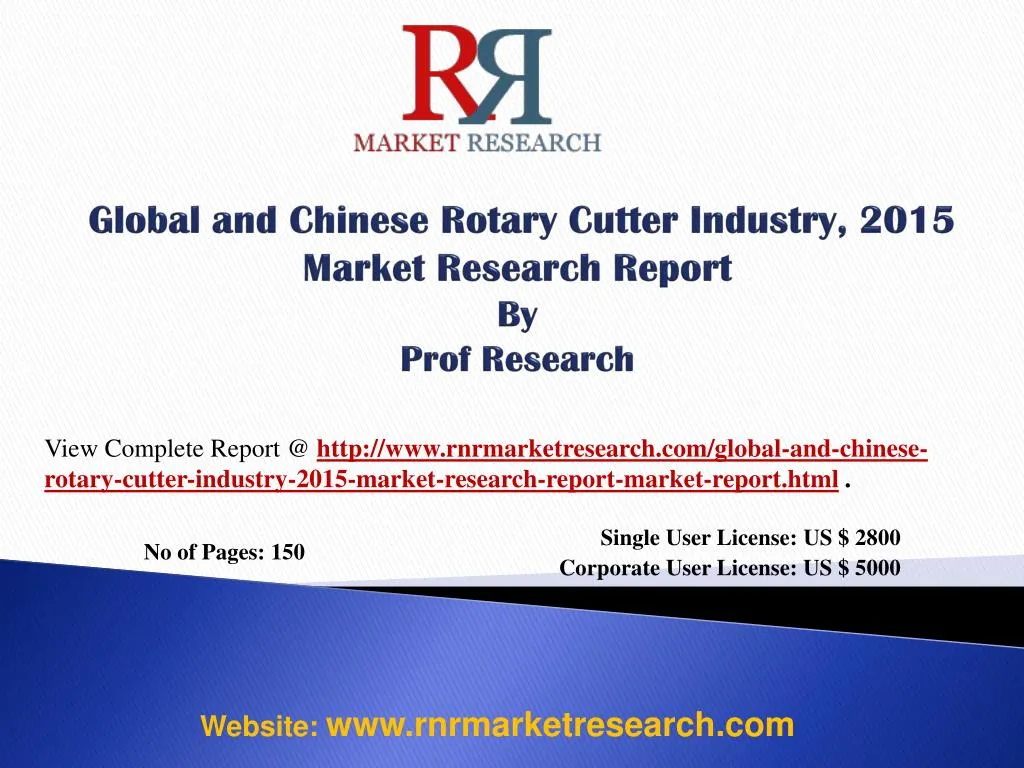global and chinese rotary cutter industry 2015 market research report by prof research