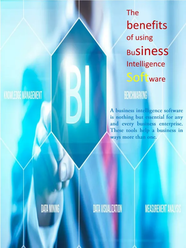 The benefits of using Business Intelligence Software