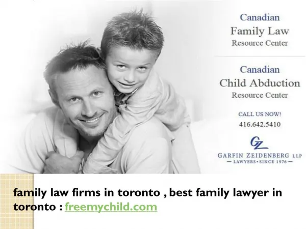 Family Law Firms In Toronto, Best Family Lawyer in Toronto: