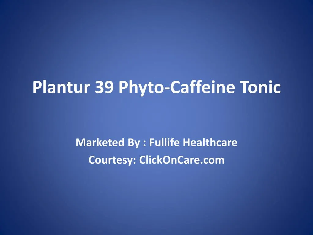 plantur 39 phyto caffeine tonic