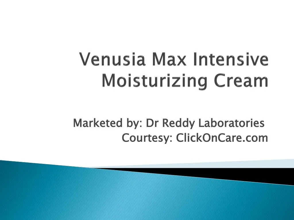 venusia max intensive moisturizing cream