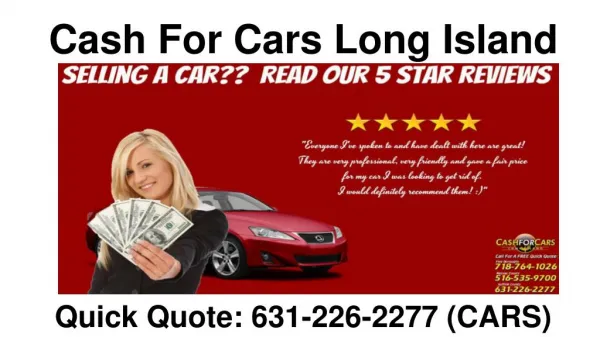 Cash For Cars Long Island 631-226-2277