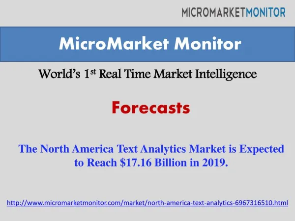 The North America Text Analytics Market is Expected to Reach