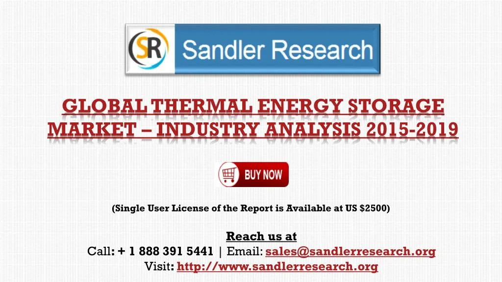 global thermal energy storage market industry analysis 2015 2019
