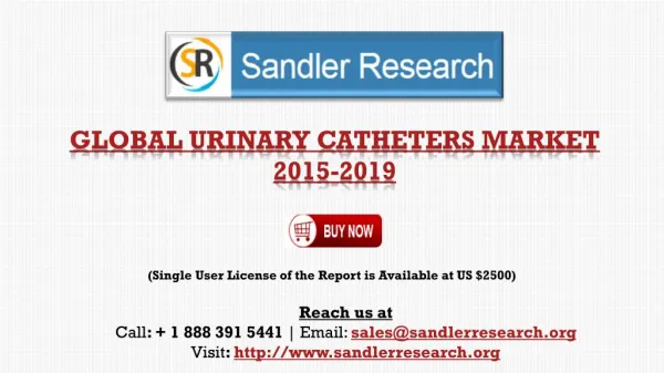 Global Urinary Catheters Market 2019 Forecast & Analysis