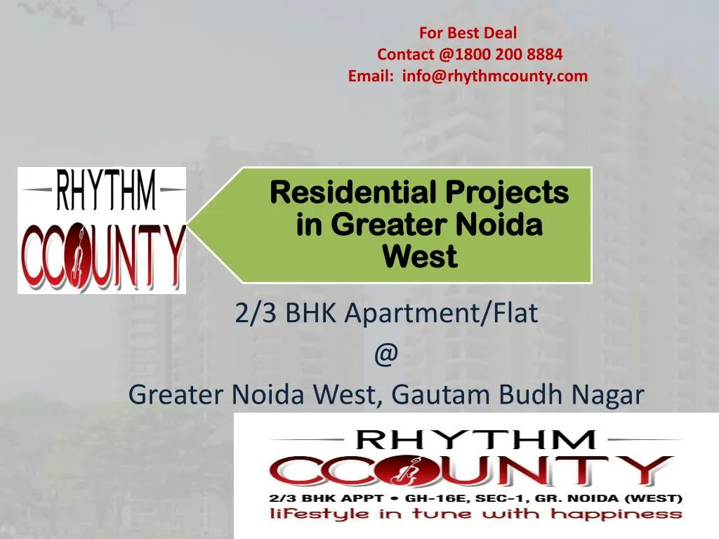 2 3 bhk apartment flat @ greater noida west gautam budh nagar