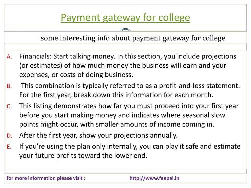 payment gateway for college