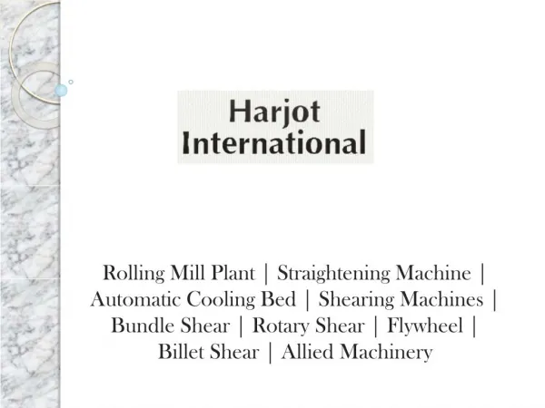Straightening Machine Manufacturers| Suppliers India