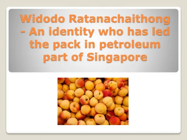 Widodo Ratanachaithong - An identity who has led the pack