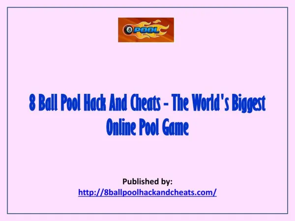 The World's Biggest Online Pool Game