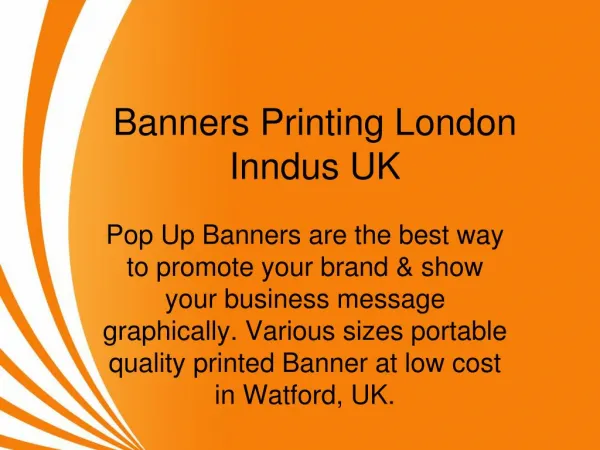 Banners Printing London